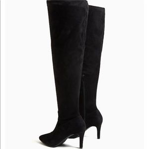 Torrid Black Faux Suede over the knee boots. Size 8.5
